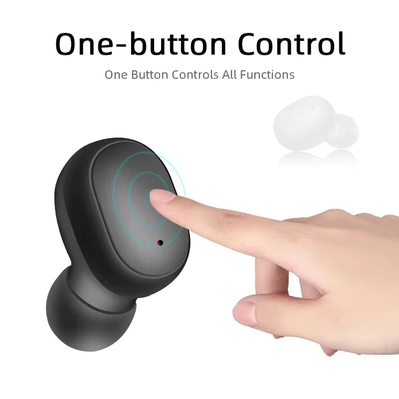 TWS A6S Wireless Bluetooth Earbuds with Noise Cancelling and Microphone for Huawei, Xiaomi, and Redmi