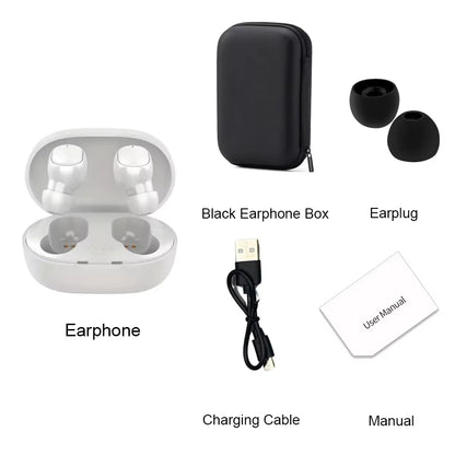 TWS A6S Wireless Bluetooth Earbuds with Noise Cancelling and Microphone for Huawei, Xiaomi, and Redmi
