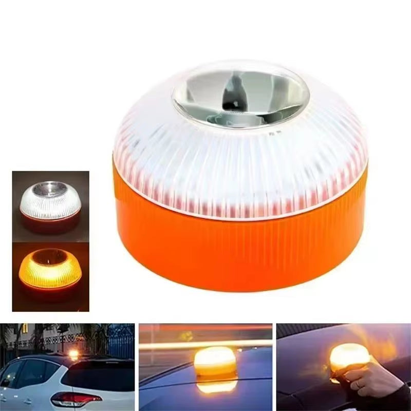 Led Car Emergency Light V16 Flashing Light Magnetic Induction Road Accident Light Portable Strobe Warning Light