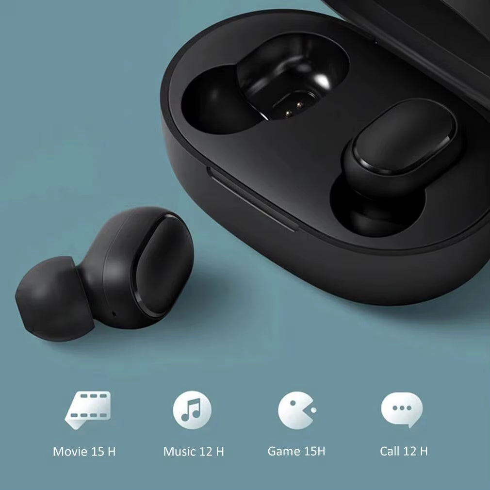 TWS A6S Wireless Bluetooth Earbuds with Noise Cancelling and Microphone for Huawei, Xiaomi, and Redmi